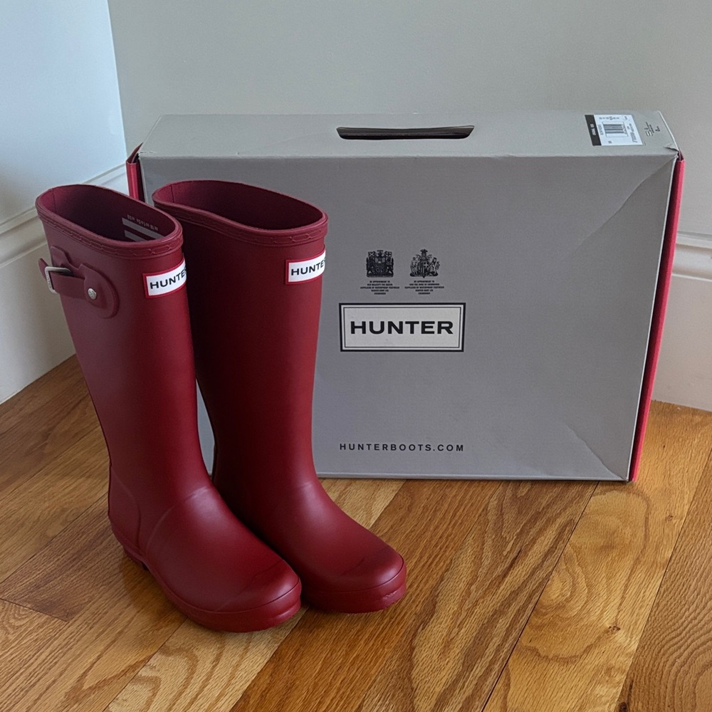 Hunter Classic Red Waterproof Kids Boots